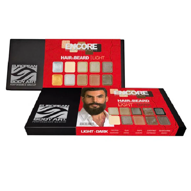 ENCORE ALCOHOL PALETTE HAIR BEARD LIGHT TO DARK 3 ENCORE ALCOHOL PALETTE HAIR BEARD LIGHT TO DARK