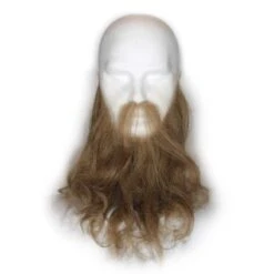 BARBA CASTANA PETTINATA